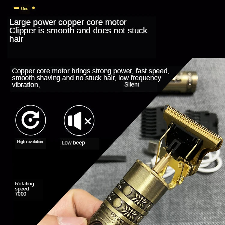 Máquina de cortar cabelo T9, reparação, barba, barbear, aparador de pelos corporais, máquina elétrica, máquina de corte de cabelo para homem, 0 mm, barbeiro