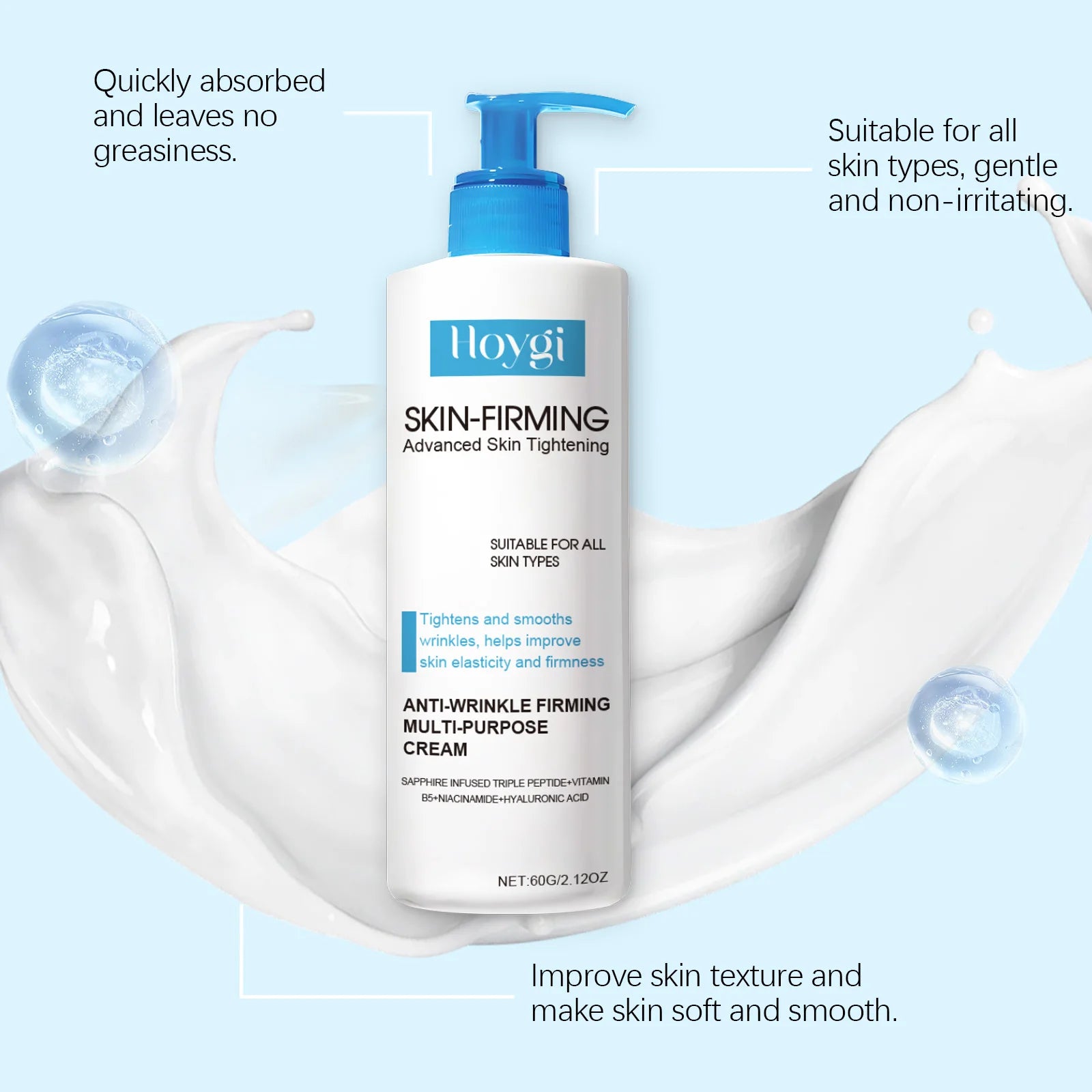 Hoygi Collagen Firming Skin Serum Tightens and Lifts Elasticity Boosting Formula Lightweight Fast Absorbing for All Skin Types