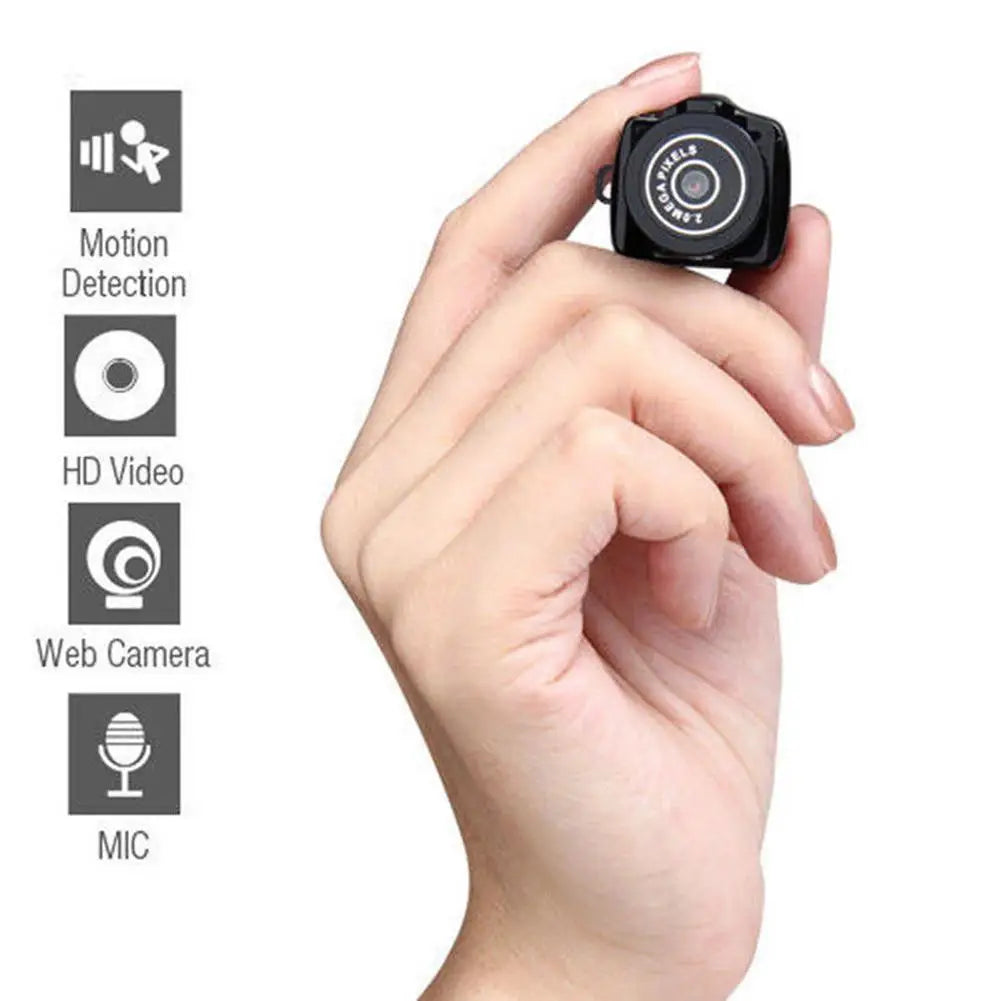 Y2000 Mini Câmara Portátil Gravadora de Áudio e Vídeo Câmara Corpo Ultrapequeno Desporto DV DVR Proteção de Segurança Vigilância Câmara de Filmar