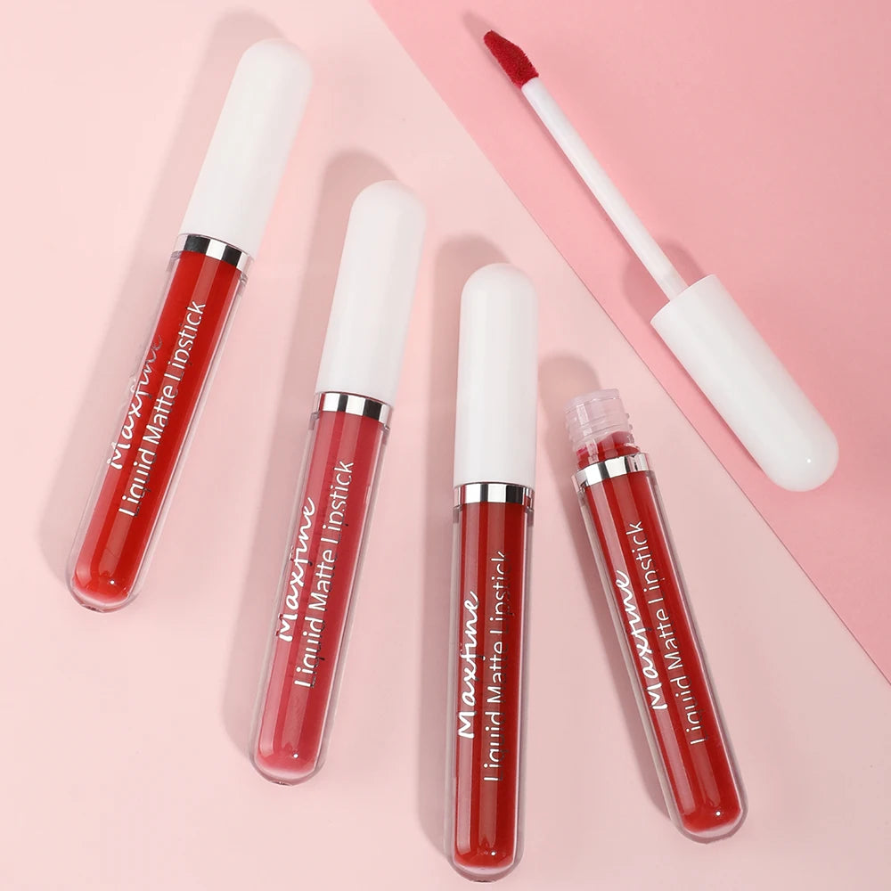 Waterproof Long Lasting Matte Lip Gloss Non Stick Cup Liquid lipstick