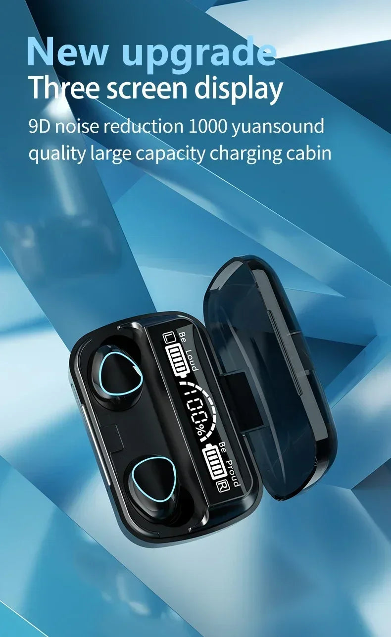 Auscultadores originais M10 Bluetooth sem fios, desportivos, estéreo, com cancelamento de ruído, microfone e altifalante, coluna de som gaming