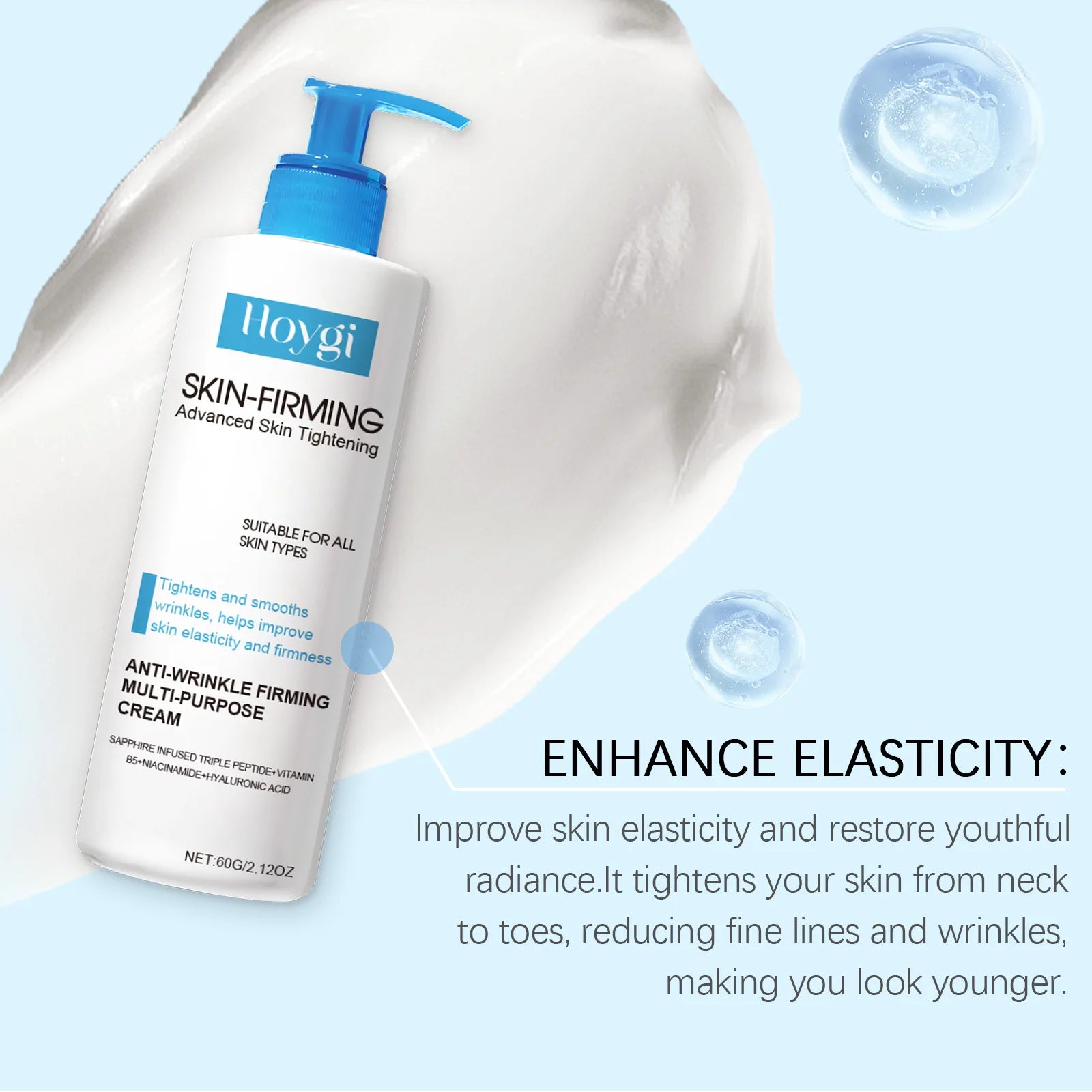 Hoygi Collagen Firming Skin Serum Tightens and Lifts Elasticity Boosting Formula Lightweight Fast Absorbing for All Skin Types