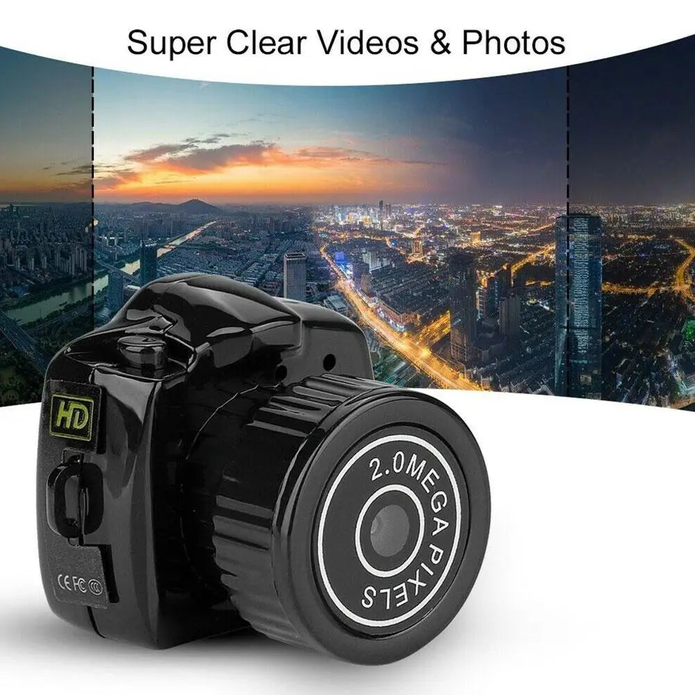 Y2000 Mini Câmara Portátil Gravadora de Áudio e Vídeo Câmara Corpo Ultrapequeno Desporto DV DVR Proteção de Segurança Vigilância Câmara de Filmar