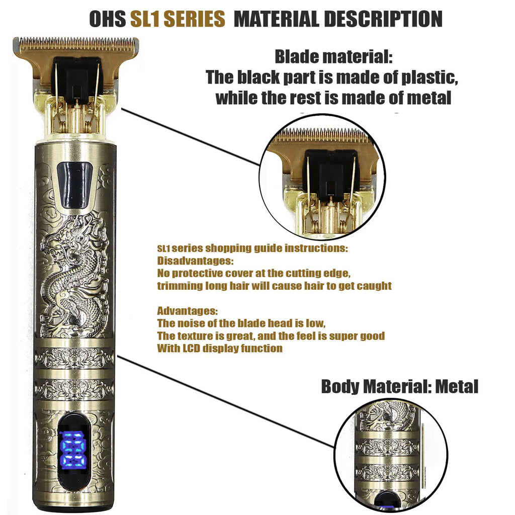 Máquina de cortar cabelo T9, reparação, barba, barbear, aparador de pelos corporais, máquina elétrica, máquina de corte de cabelo para homem, 0 mm, barbeiro
