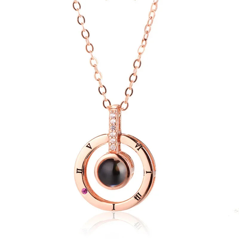 SUMENG 2025 New Couple Necklace, Symbol Of Love, Love Language Text, Gift For The Other Half Lovers' Jewelry