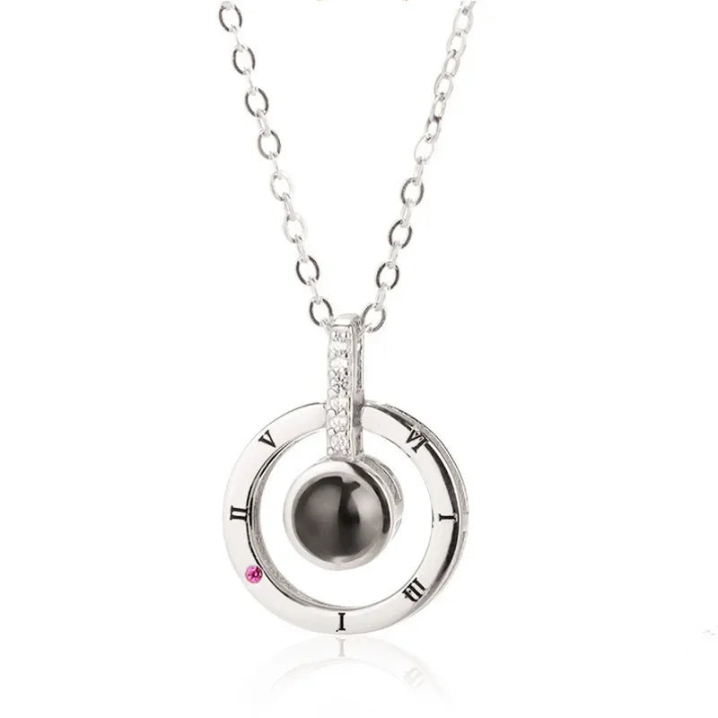 SUMENG 2025 New Couple Necklace, Symbol Of Love, Love Language Text, Gift For The Other Half Lovers' Jewelry