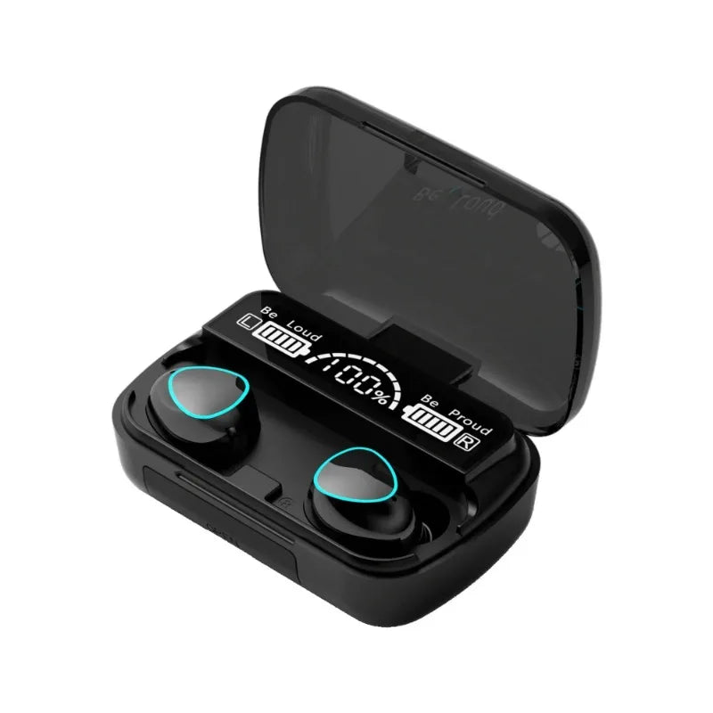 Auscultadores originais M10 Bluetooth sem fios, desportivos, estéreo, com cancelamento de ruído, microfone e altifalante, coluna de som gaming